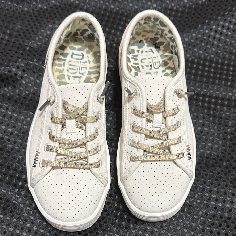 Hey Dude Women's Cream Sneakers